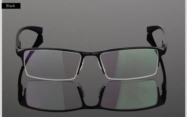 HOTOCHKI IP Electronic Plating Alloy Metal Men Eyeglasses Frame Optical Glasses Prescription Male Eyewear Spectacles
