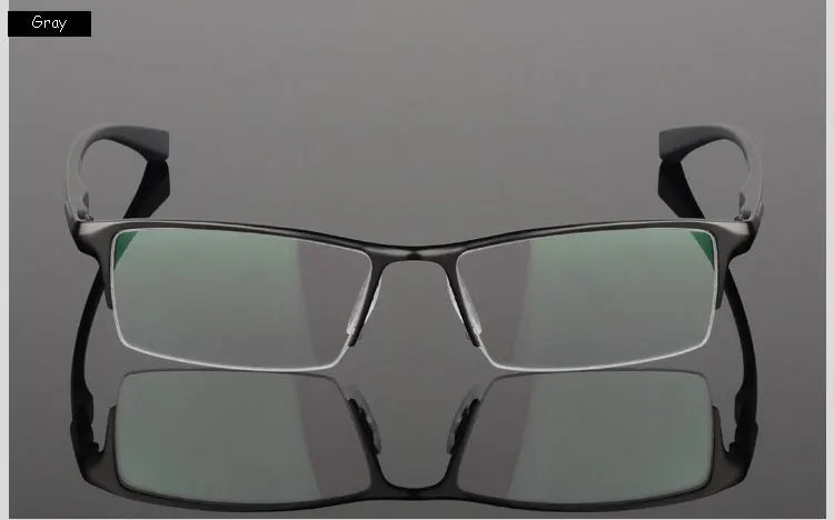 HOTOCHKI IP Electronic Plating Alloy Metal Men Eyeglasses Frame Optical Glasses Prescription Male Eyewear Spectacles
